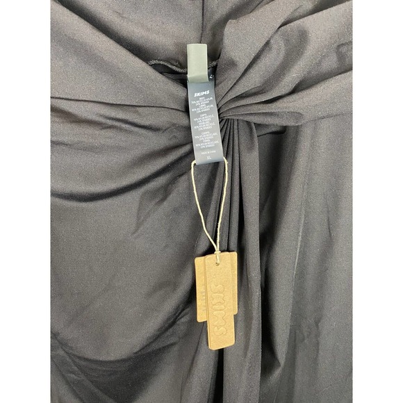 NWT Skims Swim Sarong Maxi Skirt Size XL in Onyx Black - Picture 4 of 6